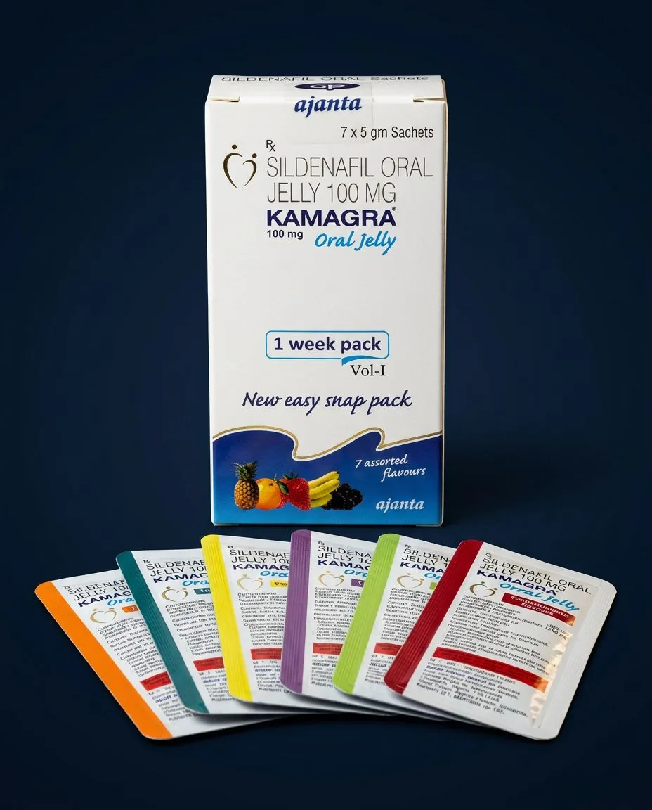 Kamagra Oral Jelly — 100 mg / vrecúško Produkty Kamagra